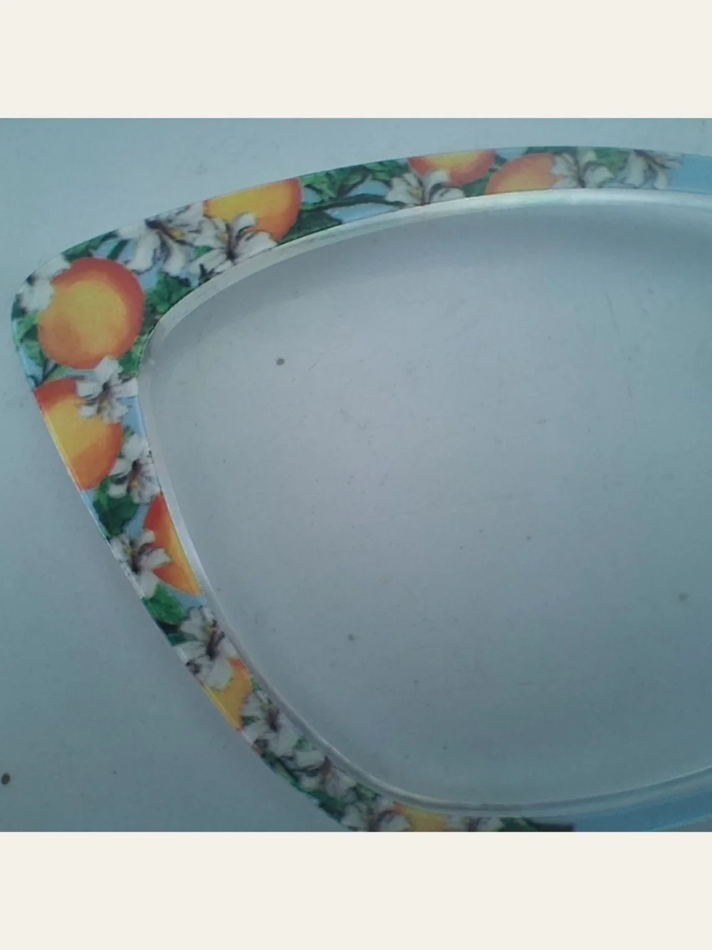 Pair Eyeware Floral Orange & Light Blue Topper for Wanda Frames